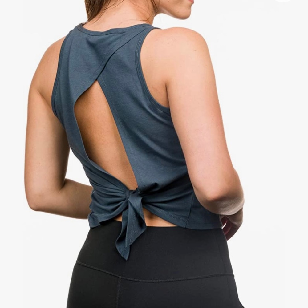 NEW Epic MMA Gear Womens Knot Back Style Yoga Tank Top Size Large